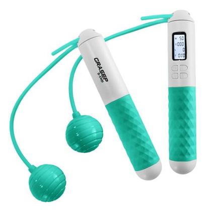 Imagem de Corda de Pular Sem Fio  Exercício Funcional Magnética com Contador Automático Treine com Estilo e Praticidade