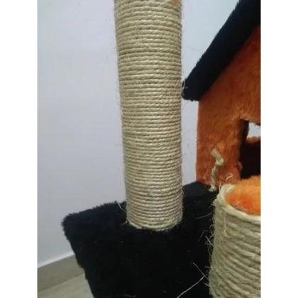 Imagem de Corda De Sisal 8mm 10 Metros Rasada Arranhador Para Gatos E Artesanato Em Geral