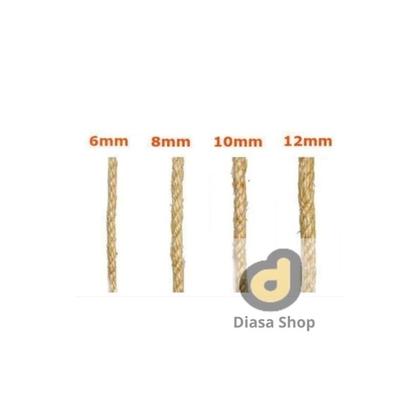 Imagem de Corda de Sisal Natural 8mm, até 30 metros  Ideal para jardinagem e decoração.