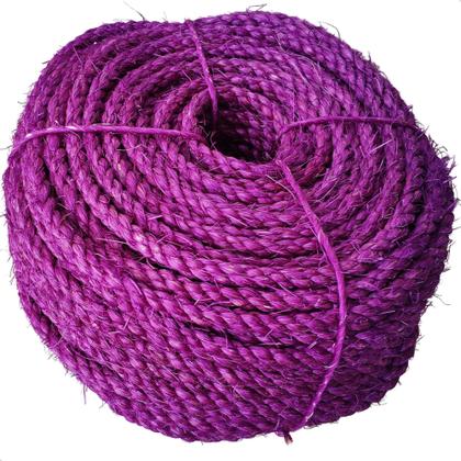 Imagem de Corda De Sisal Roxo 6,5mm 50 Metros Artesanatos