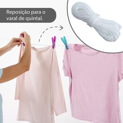 Imagem de Corda De Varal de Teto Resistente Antimofo 50 Metros - 4mm