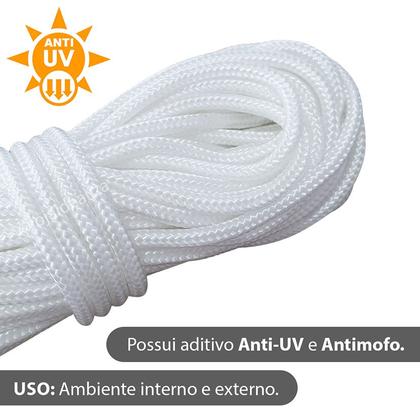 Imagem de Corda De Varal de Teto Resistente Antimofo 50 Metros - 4mm