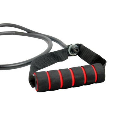 Imagem de Corda elástica de treino muscular preta 1,20m com puxadores