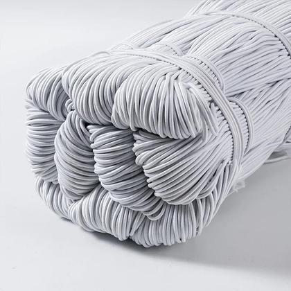 Imagem de Corda Elástica Redonda Preta E Branca De 1-10mm Alta Elasticidade Banda De Borracha De Látex Para