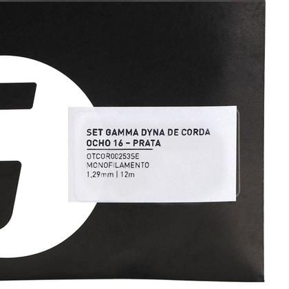 Imagem de Corda Gamma Ocho 16L 1.30mm Prata - Pack com 03 Set Individual