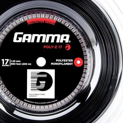 Imagem de Corda Gamma Poly Z 17L 1.25mm Preta Rolo com 200 metros
