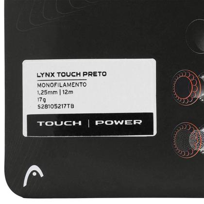 Imagem de Corda Head Lynx Touch 17L 1.25mm Preto Translucido - Set Individual