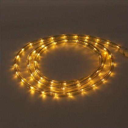 Imagem de Corda Luminosa Led Taschibra Pro 13mm 2 Fios 30 Leds 220v 20 Metros Amarela