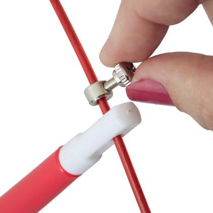 Imagem de Corda para exercício funcional cabo de aço IMPOFIT VERMELHA