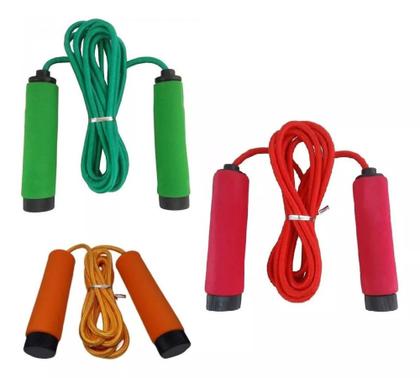 Imagem de Corda para pular com cabo em eva - treino e exercicio- bs1204 art sport