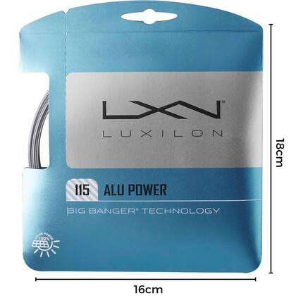 Imagem de Corda Para Raquete Lux Alu Power 115 Prata - Wilson