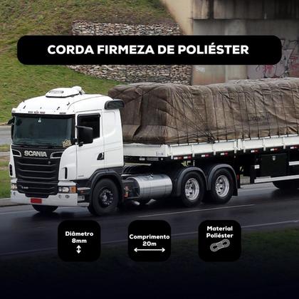 Imagem de Corda Poliéster 8mm Para Amarração Rolo Com 20 Metros
