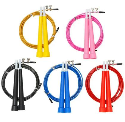 Imagem de Corda Pular Cabo Aço Ajustável exercício funcional 3 Mts Novo