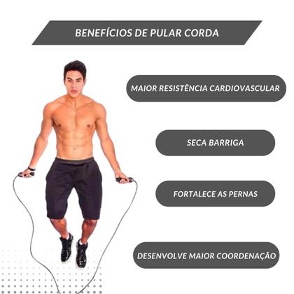 Imagem de Corda Pular Profissional, 2,70m, Para Treino Exercício Funcional e Academia