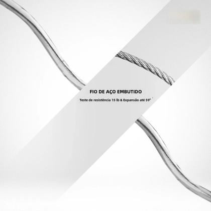 Imagem de Corda Retrátil Para Pesca Com Cabo De Segurança E Mosquetão De Aço 1,5m Max Booms T04RB1