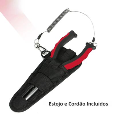 Imagem de Corda Retrátil Para Pesca Com Cabo De Segurança E Mosquetão De Aço 1,5m Max Booms T04RB1