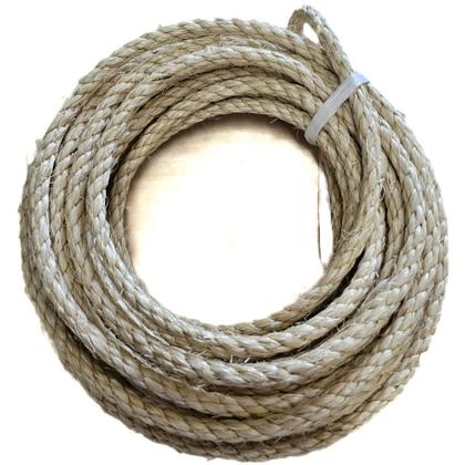 Imagem de Corda sisal durável trabalhos construção manutenção 8mm 20 mts
