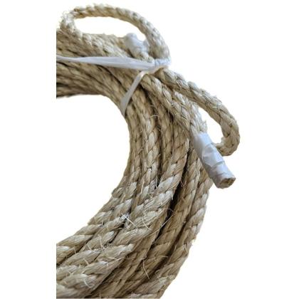 Imagem de Corda sisal durável trabalhos construção manutenção 8mm 20 mts