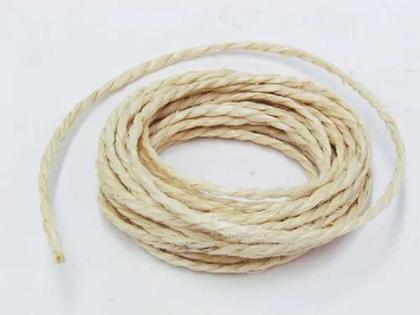 Imagem de Corda Sisal Natural 6mm Artesanato Uso Geral 50 Metros