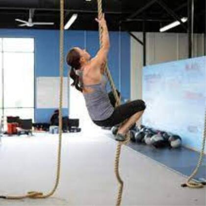 Imagem de Corda Sisal Naval 38mm 4Mts Treino exercicio funcional Escalada