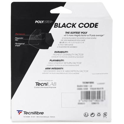 Imagem de Corda Tecnifibre Black Code 15L 1.32mm - Set Individual - Preta