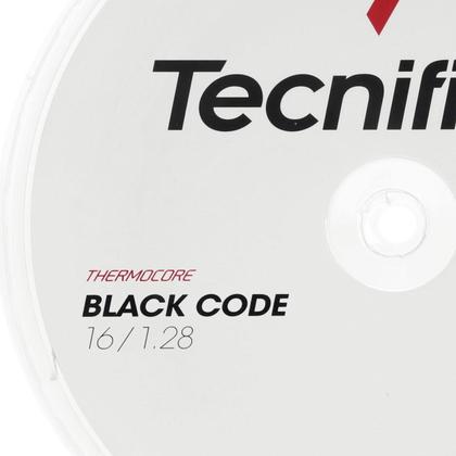 Imagem de Corda Tecnifibre Black Code 16 1.28mm Preta - Rolo com 200 Metros