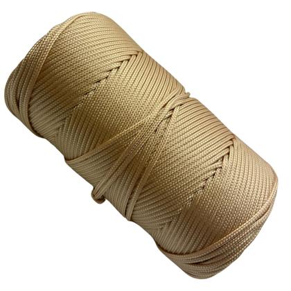 Imagem de Corda Trançada 2,5mm (seda) rolo 143M Cor Champanhe GKL