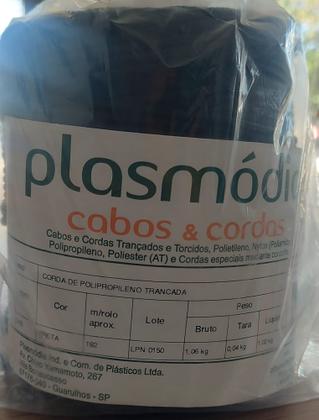 Imagem de Corda trançada de polipropileno 3,5 mm preta com 192 metros