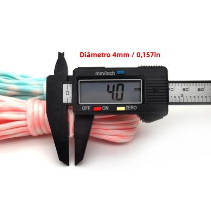 Imagem de Corda Trançada Luminosa De 5m 10m 4mm 7 Núcleos Para Caminhadas, Camping, Cordão De Roupa, Pulseira