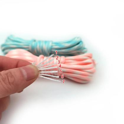 Imagem de Corda Trançada Luminosa De 5m 10m 4mm 7 Núcleos Para Caminhadas, Camping, Cordão De Roupa, Pulseira