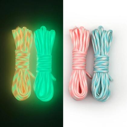 Imagem de Corda Trançada Luminosa De 5m 10m 4mm 7 Núcleos Para Caminhadas, Camping, Cordão De Roupa, Pulseira
