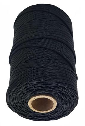 Imagem de Corda Velame 4,0 mm Preta Rolo com 100 Metros - Cordaville