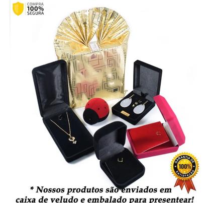 Imagem de Cordão 45cm Com Canga E Pingentes Filhos Casal Ouro 18k