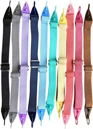 Imagem de Cordão Ajustável Infantil Elástico Óculos Rosa Kit C/10