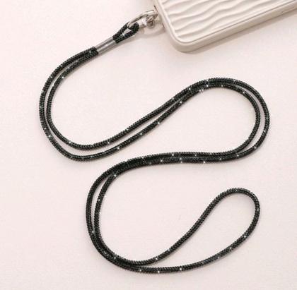 Imagem de Cordão Anti Perda para Celular Cordão pescoço Pendurar Strass Brilho / Cordinha para Telefone/ Chaves / Acessórios