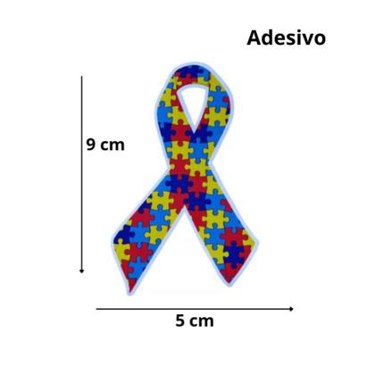 Imagem de Cordão Autismo e Porta Crachá, Kit com Pulseira, Chaveiro e Adesivo Bilhete Único TEA TOD