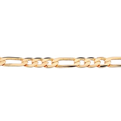 Imagem de Cordão Banhado Ouro 18k Rommanel Tamanho 70cm Com Elos Trabalhados Presente Masculino