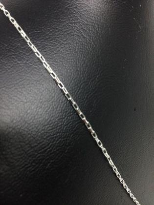 Imagem de Cordão Cadeado Feminina 50cm Corrente Veneziana  Prata 925