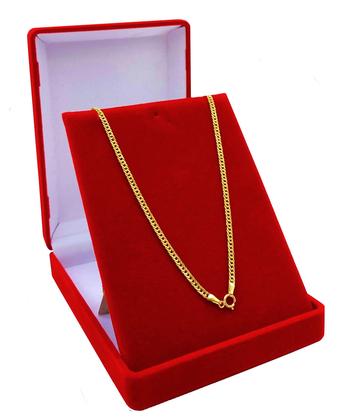 Imagem de Cordão Corrente De Ouro Masculino Elo Duplo 60cm 3.8 Grs 18k