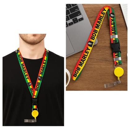Imagem de Cordão de Identificação com Roller Clip Retrátil - Jamaica Color (1 Und)