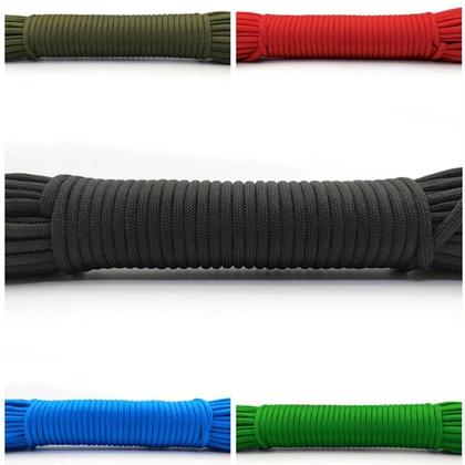 Imagem de Cordão de Paraquedas 550 Paracord 4mm - 5m, 15m e 30m - Para Acampamento e Acessórios