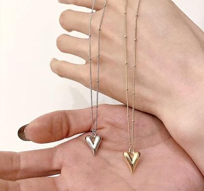 Imagem de Cordão Diferenciado com Pingente Coração Aço Inox
