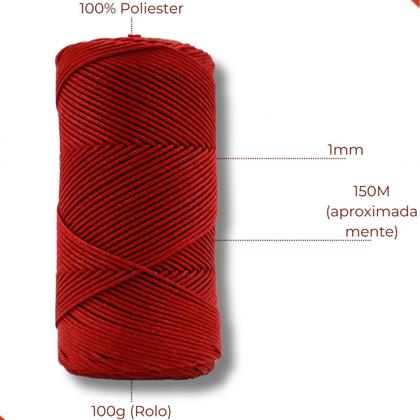 Imagem de Cordao encerado 01mm com 100 metros