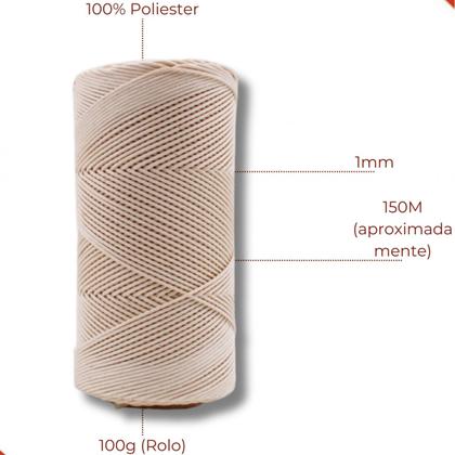 Imagem de Cordao encerado 01mm com 100 metros