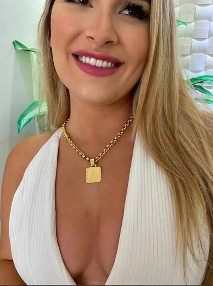 Imagem de Cordão Feminino 8mm + Pingente Banhado A Ouro 18k Português