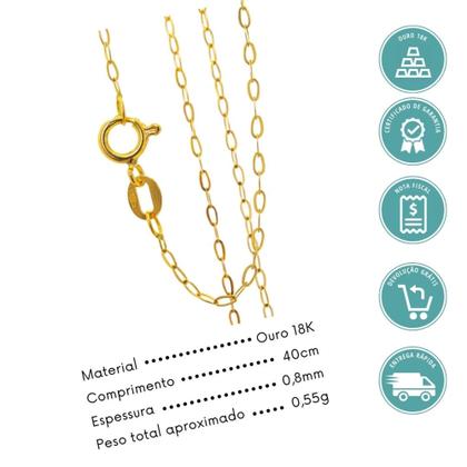 Imagem de Cordão Feminino em Ouro 18K 0.750 Modelo Bailarina