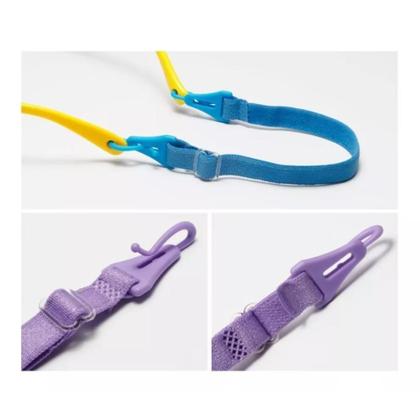 Imagem de Cordão Miraflex Cordinha Ajustável Infantil Elástico Violeta