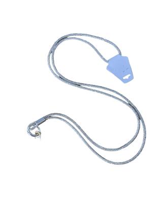 Imagem de Cordão para celular com brilho na cor prata