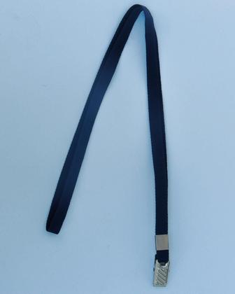 Imagem de Cordão para Crachá Azul Marinho pacote com 10 unidades