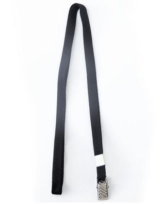 Imagem de Cordão para Crachá Preto pacote com 10 unidades